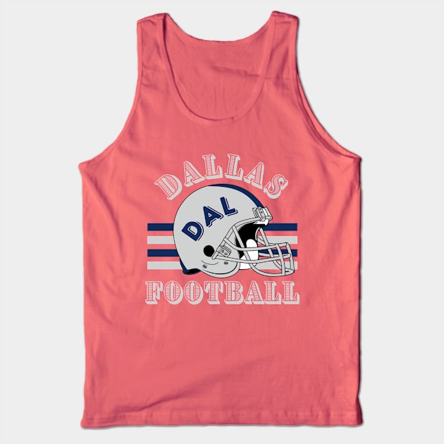 Dallas Football Vintage Style Tank Top by Borcelle Vintage Apparel 